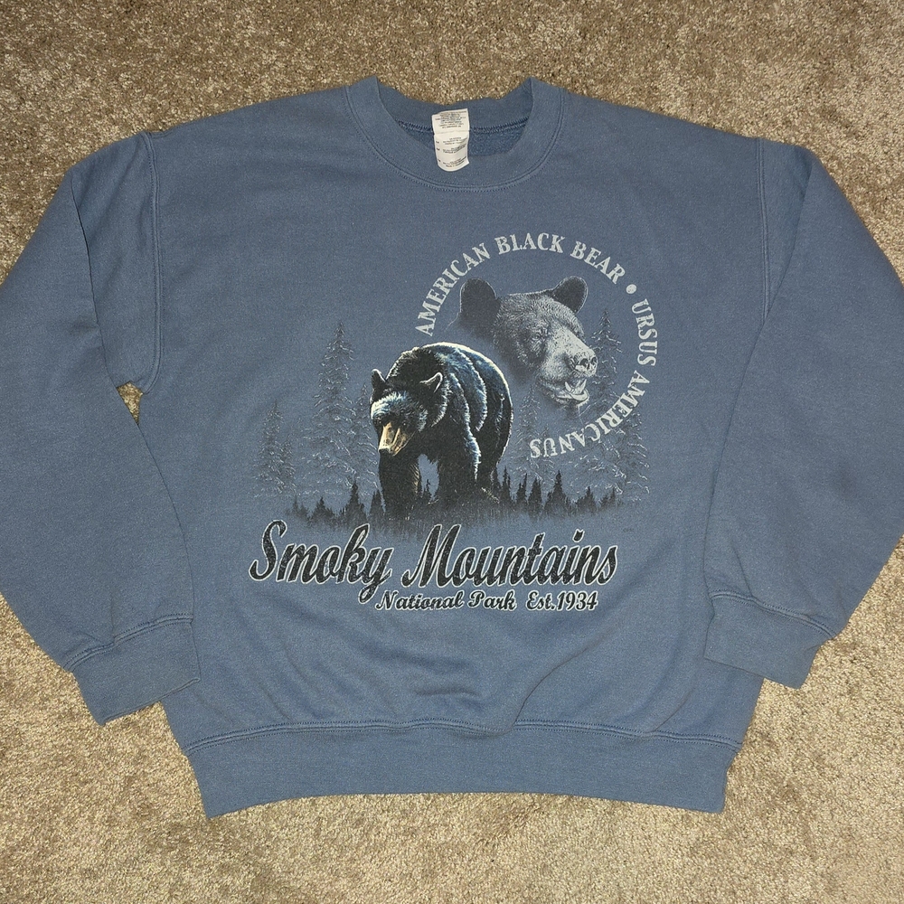 Smoky Mountains Blue Bear Sweatshirt